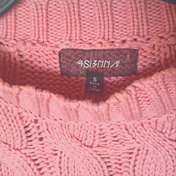 4Si3nna Women's Sweater Size S Pink Color - Picture 8 of 8